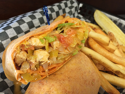 buffalo-chicken-wrap-gameday-grille-patio-waynesville