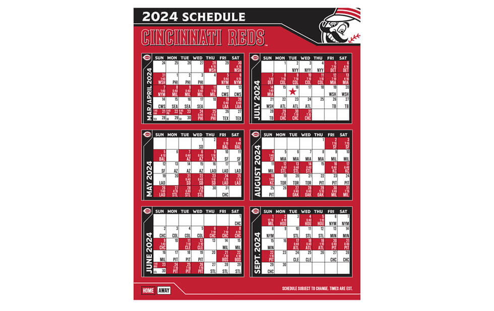 Reds Schedule 2024