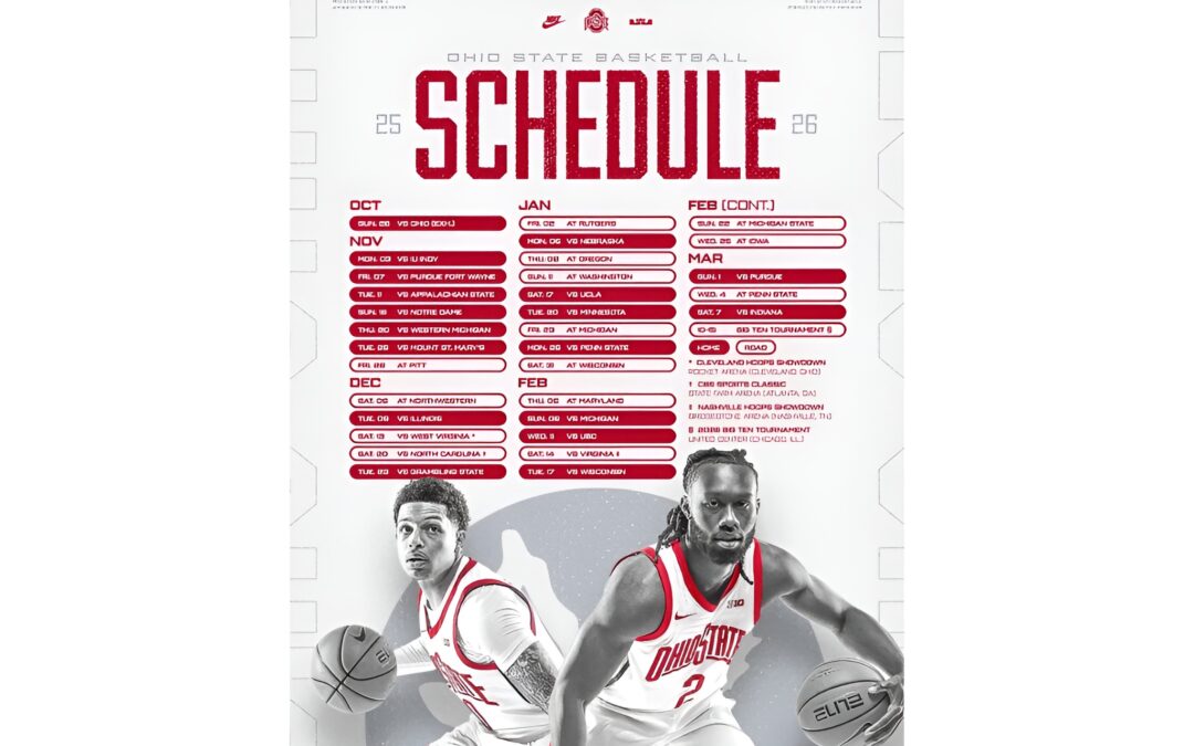 Ohio State Men’s Basketball Schedule 2025-26