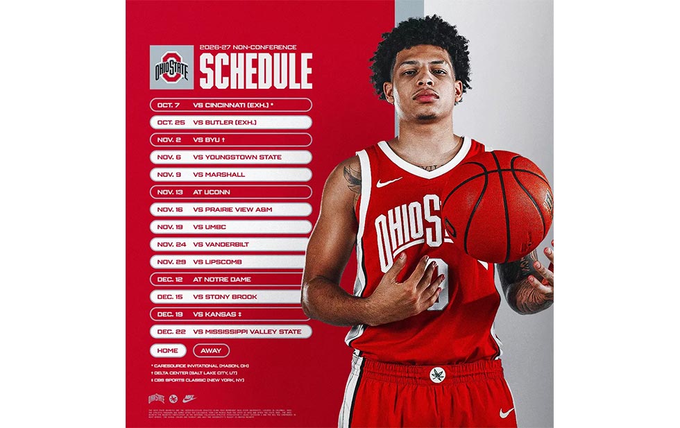 Ohio State Men’s Basketball Schedule 2026–27